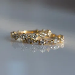 Tomfoolery Mini Marquise Diamond Half Eternity Ring New