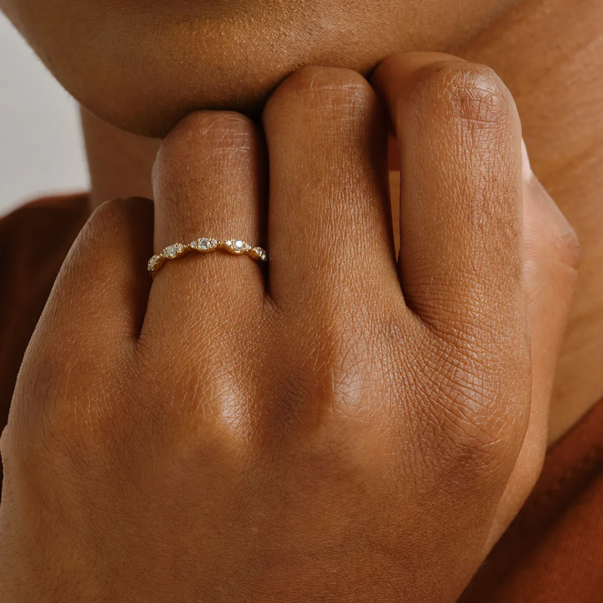 Tomfoolery Mini Marquise Diamond Half Eternity Ring New