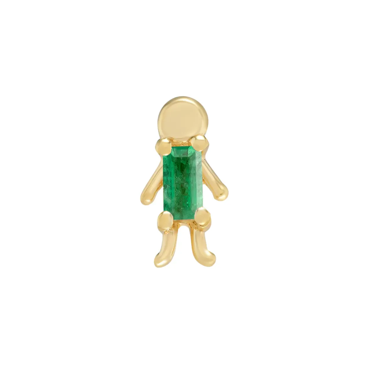 Tomfoolery Mini Moi Baguette Gemstone Stud Fashion