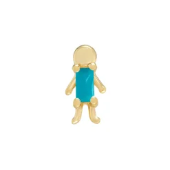 Tomfoolery Mini Moi Baguette Gemstone Stud Fashion