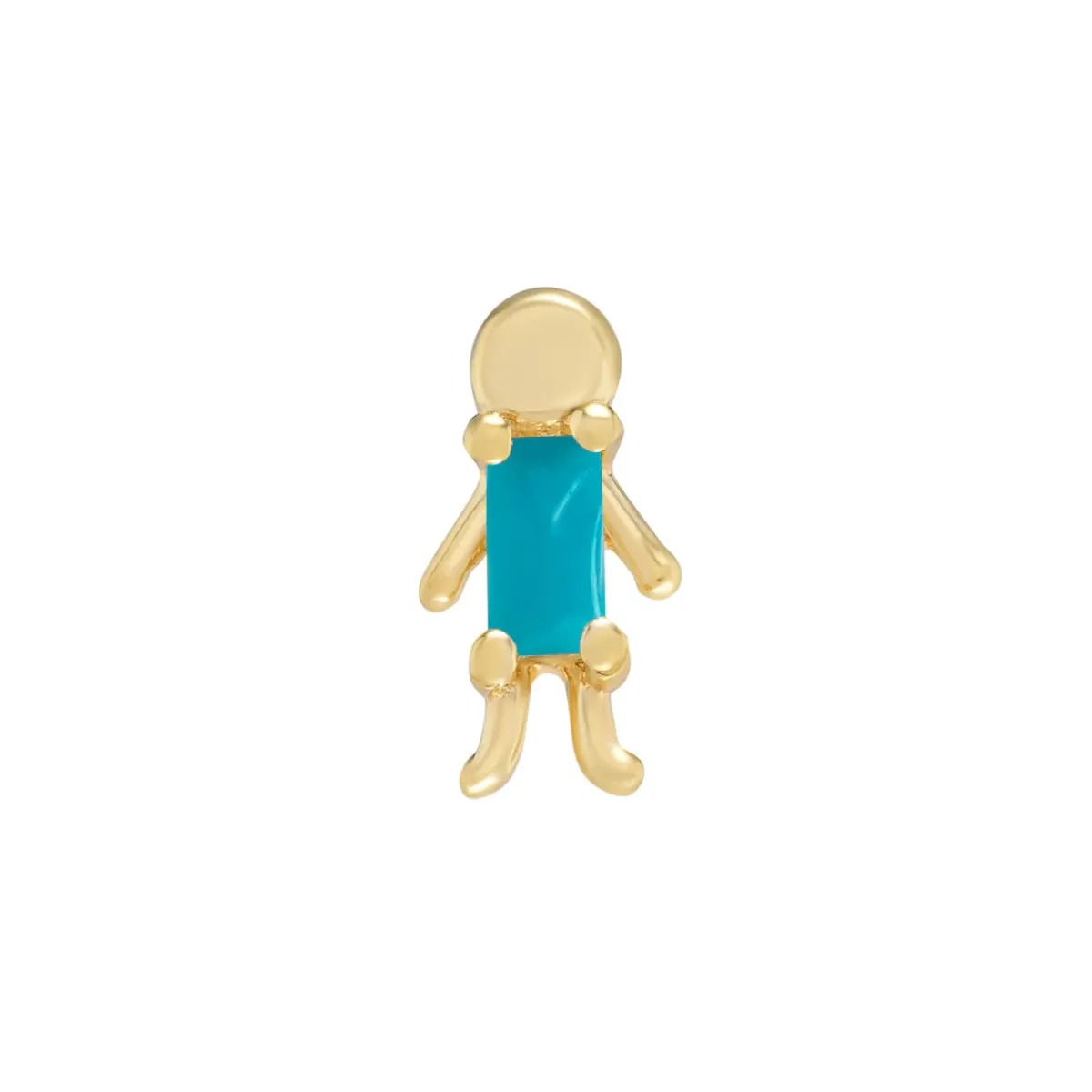 Tomfoolery Mini Moi Baguette Gemstone Stud Fashion