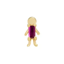 Tomfoolery Mini Moi Baguette Gemstone Stud Fashion