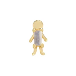 Tomfoolery Mini Moi Baguette Gemstone Stud Fashion