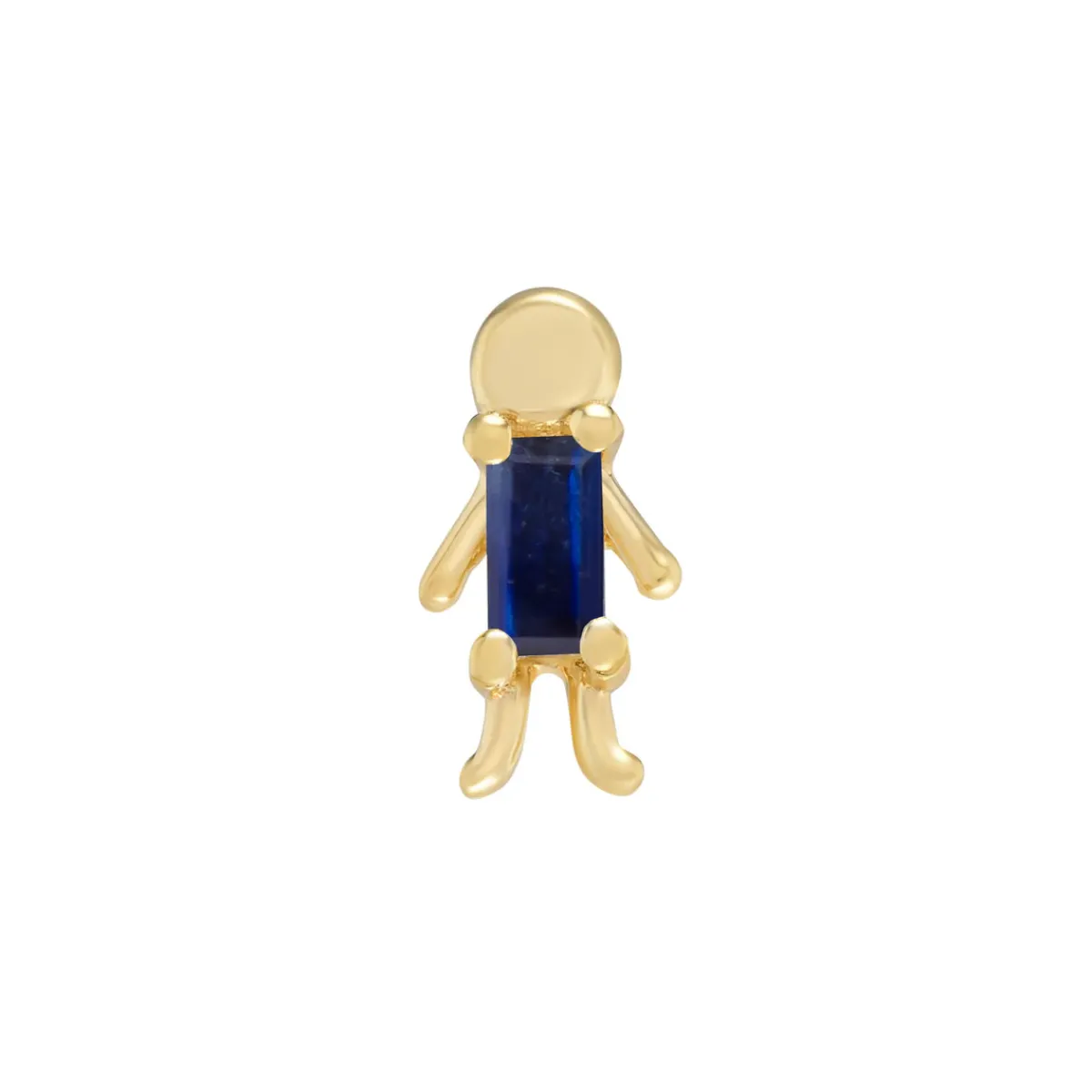 Tomfoolery Mini Moi Baguette Gemstone Stud Fashion