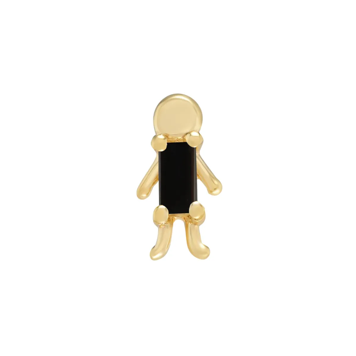 Tomfoolery Mini Moi Baguette Gemstone Stud Fashion