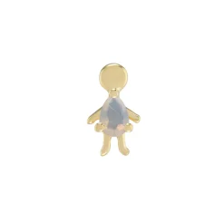 Tomfoolery Mini Moi Pear Gemstone Stud Fashion