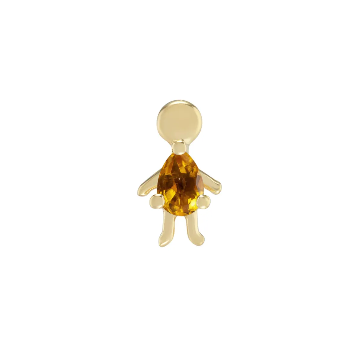 Tomfoolery Mini Moi Pear Gemstone Stud Fashion