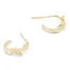 Tomfoolery Mini Molten Gold Hoops Clearance