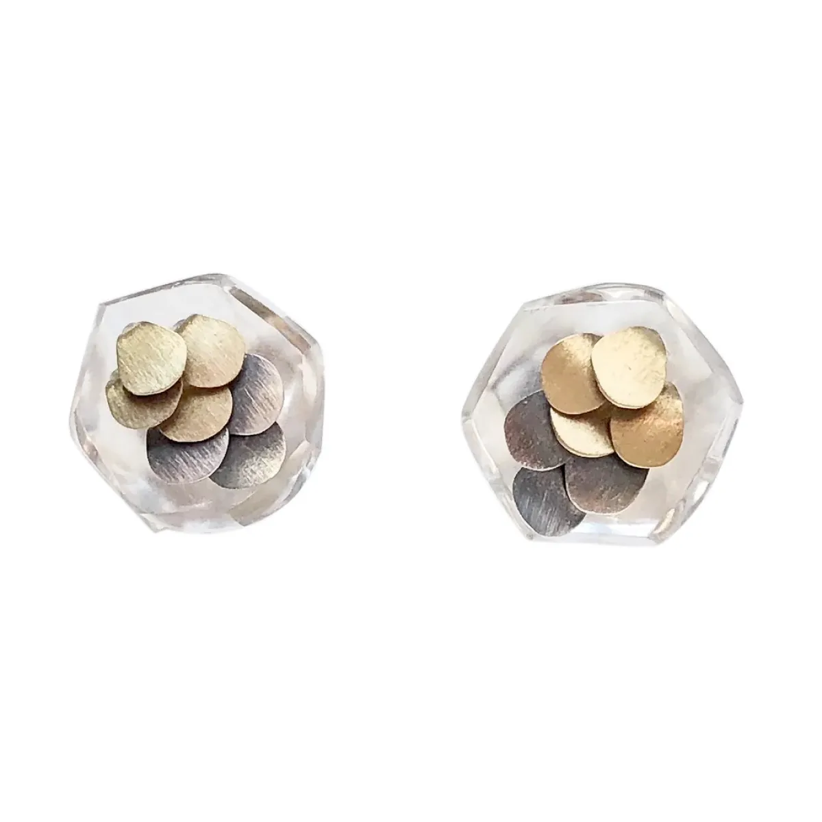 Tomfoolery Mini Murmur Studs Two Tone(Out of Stock) Outlet