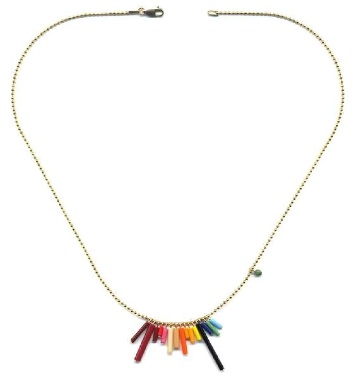 Tomfoolery Mini Rainbow Chain Necklace Discount