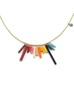 Tomfoolery Mini Rainbow Chain Necklace Discount