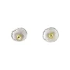 Tomfoolery Mini Silver and 18ct Yellow Gold Acorn Cup Studs Fashion