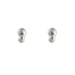 Tomfoolery Mini Silver Droplet Studs Hot