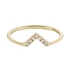Tomfoolery Mini V Pave Arch Band Clearance