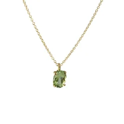Tomfoolery Mint Tourmaline Oval Pendant Outlet
