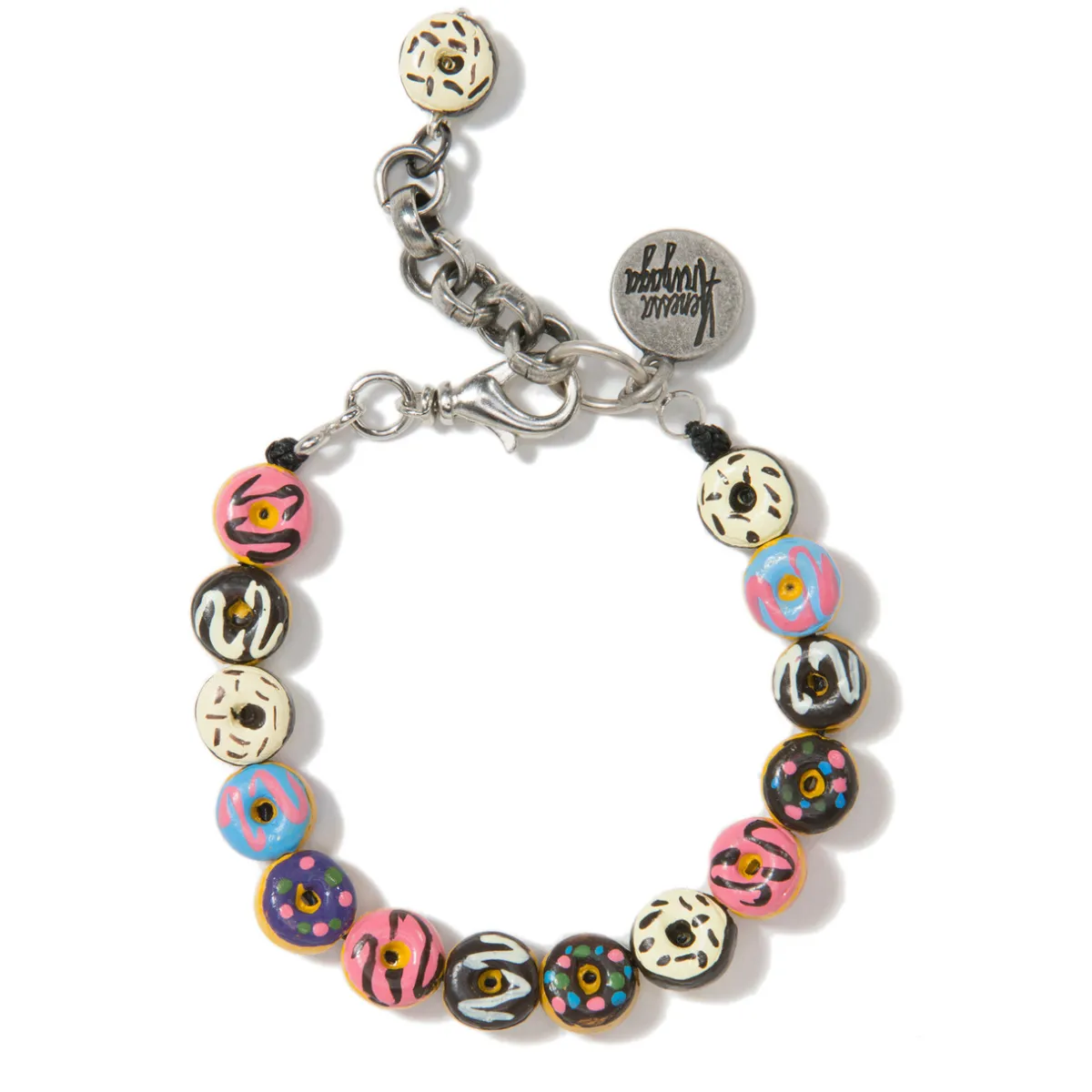 Tomfoolery Miss Frosty Ceramic Donut Charm Bracelet Clearance