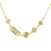 Tomfoolery Mixed Cut Three Gemstone Necklace Online