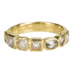 Tomfoolery Mixed Diamond & 18ct Yellow Gold Ring Outlet