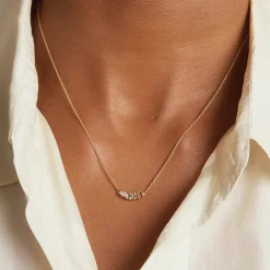 Tomfoolery Mixed Diamond Bar Necklace Sale