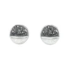 Tomfoolery Mixed Silver Textured Circle Studs Best