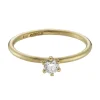 Tomfoolery 3.5mm Champagne Diamond & Gold Claw Set Engagement Ring Best