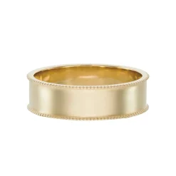 Tomfoolery 5.5mm Dala Milgrain Edged Band New