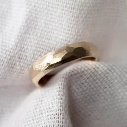 Tomfoolery 5mm Gold Faceted Band Outlet