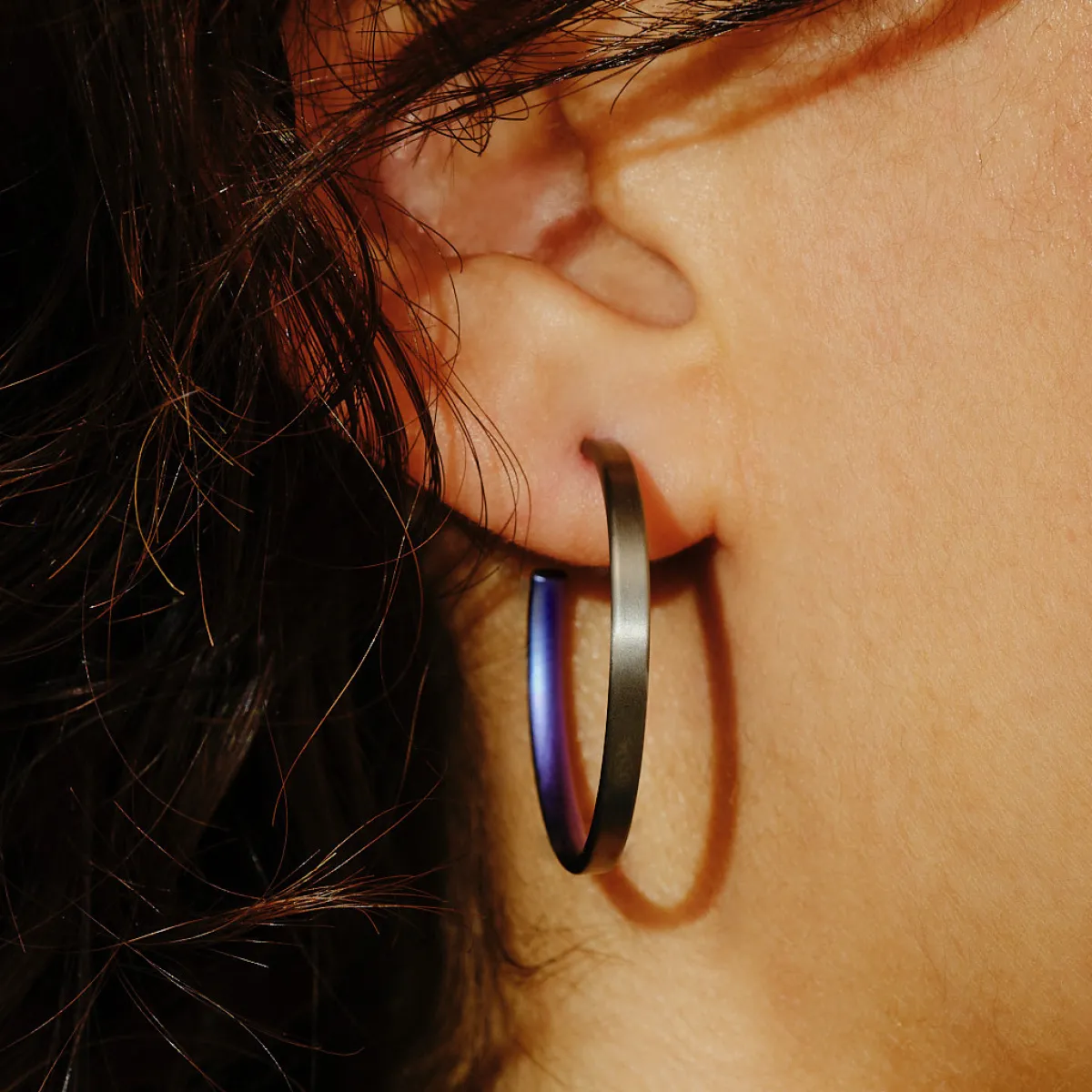 Tomfoolery 25mm Titanium Stud Hoops Fashion