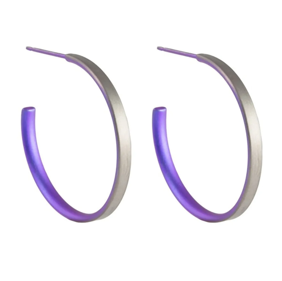 Tomfoolery 25mm Titanium Stud Hoops Fashion