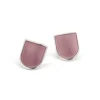 Tomfoolery Moda Shield Petal Enamel Earrings Hot