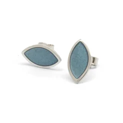 Tomfoolery Moda Single Leaf Ice Enamel Earrings Discount