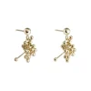 Tomfoolery Molecule Joy 9ct Yellow Gold Cluster Earrings Best