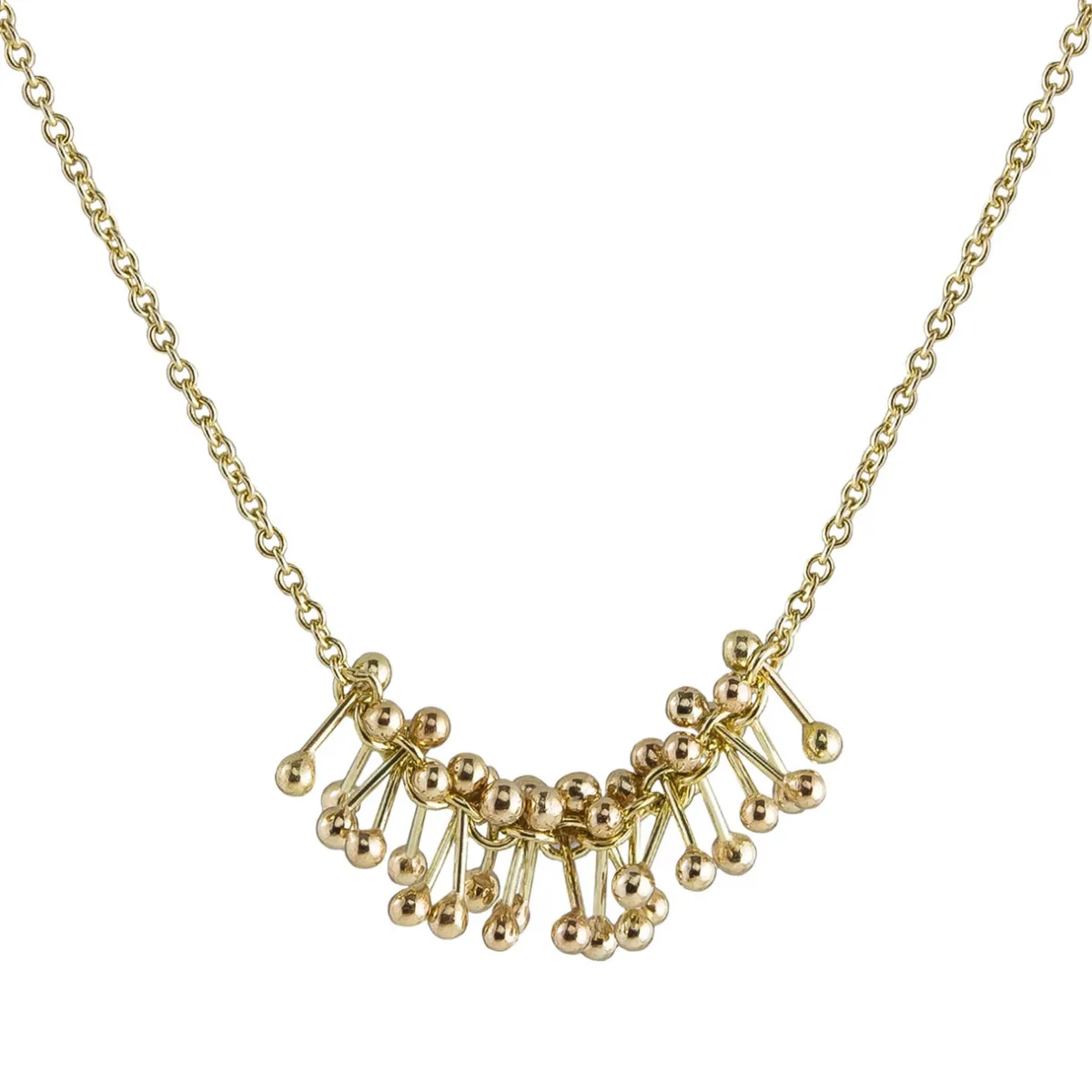 Tomfoolery Molecule Joy 9ct Yellow Gold Simple Necklace Online