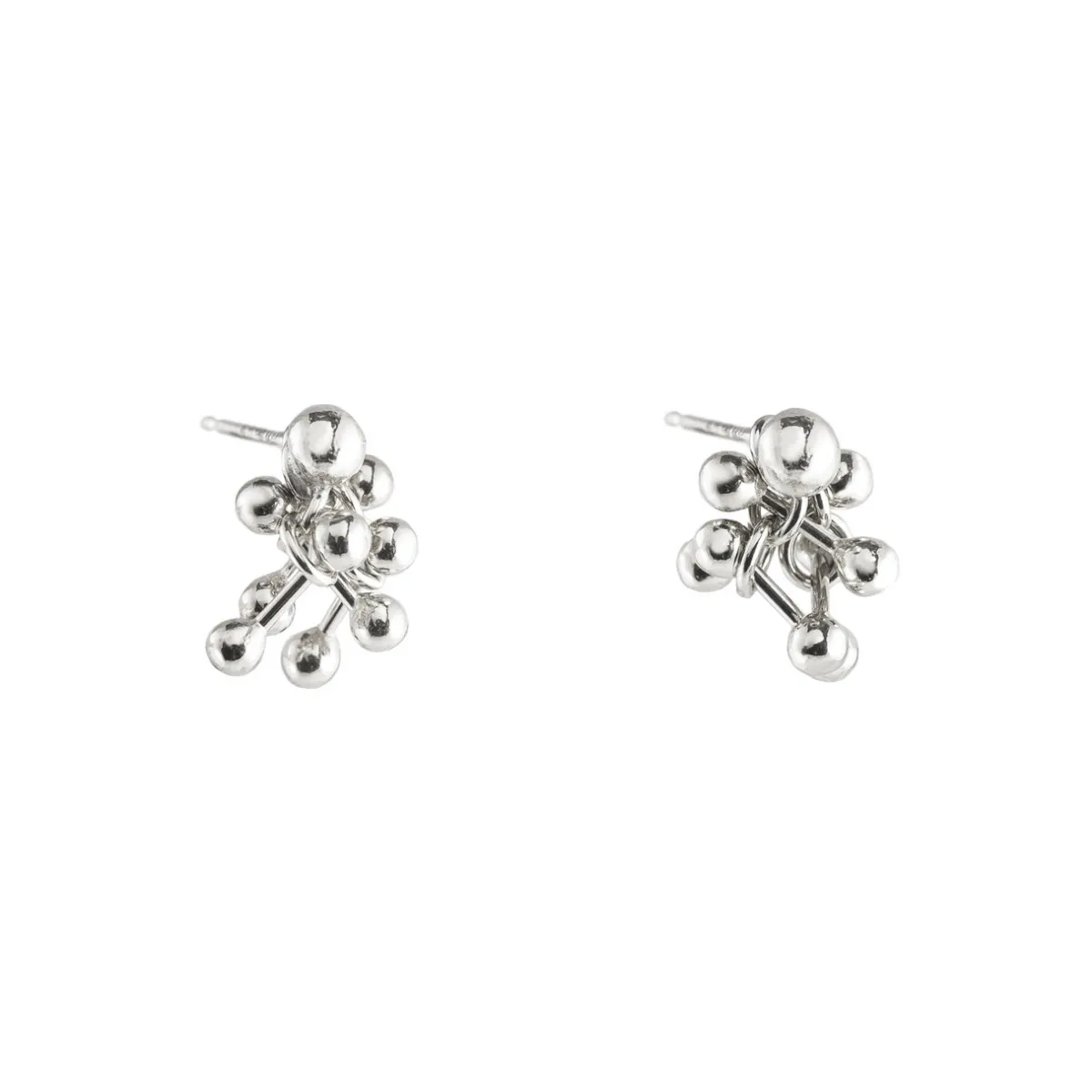 Tomfoolery Molecule Silver Stud Earrings Sale