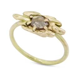 Tomfoolery Molten Diamond Slice Ring Hot