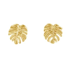 Tomfoolery Monstera Leaf Studs Clearance