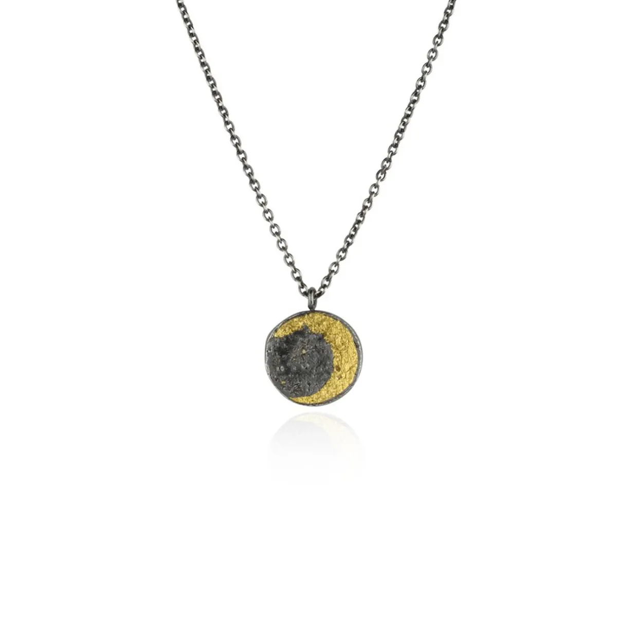 Tomfoolery Moon Disc Necklace Discount