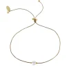 Tomfoolery Moonstone, Textile and Gold Plated Bracelet Best