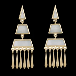 Tomfoolery Mother of Pearl Tassel 0.6 Earrings Online