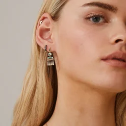 Tomfoolery Mother of Pearl Tassel 0.6 Earrings Online