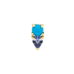 Tomfoolery Multi Claw Duo Gemstone Stud Online