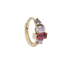 Tomfoolery Multi Claw Gemstone Clicker Hoop Discount