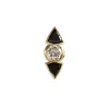 Tomfoolery Muse Trillion Black And White Diamond Stud Hot