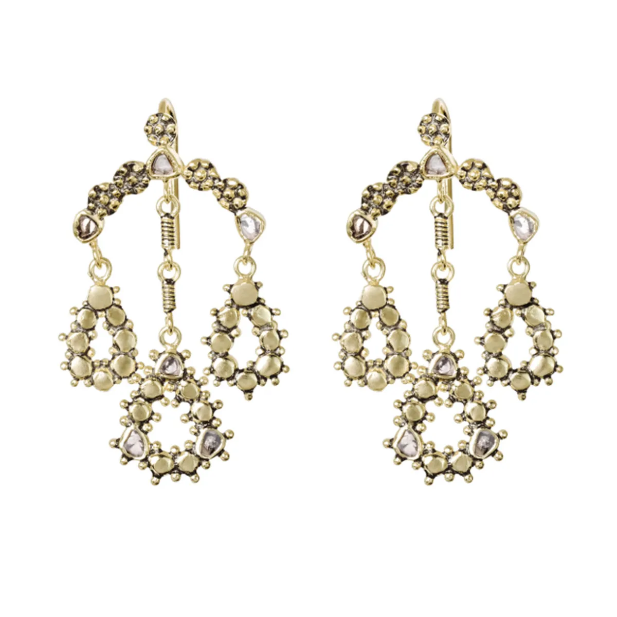 Tomfoolery N° 849 Antique Gold Small Chandelier Earrings Online