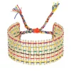Tomfoolery N° 875 Multicoloured Silk & Tourmaline Wide Bracelet New