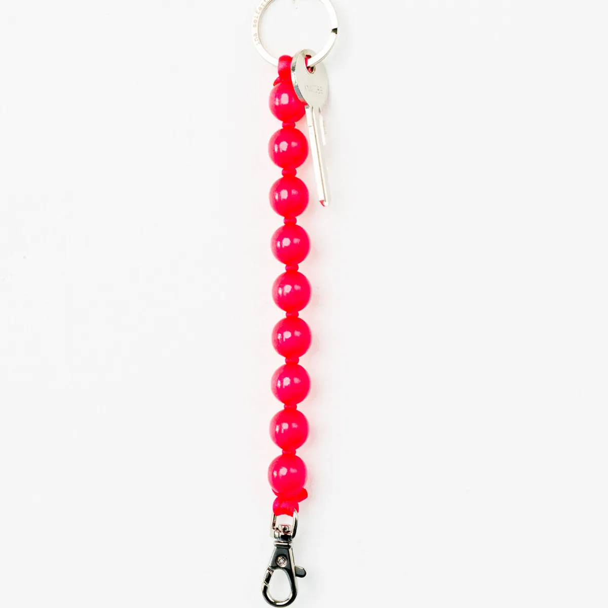 Tomfoolery Neon Pink Big Perlen Short Wooden Beaded iPhone & Keychain Online