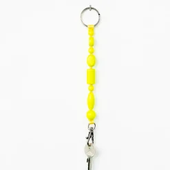 Tomfoolery Neon Yellow Perlen Bunter Short Wooden Beaded iPhone & Keychain New