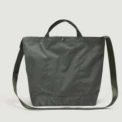 Tomfoolery New York Medium Tote in Khaki Green Clearance