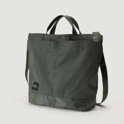 Tomfoolery New York Medium Tote in Khaki Green Clearance