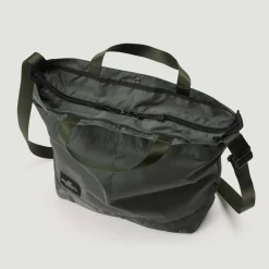 Tomfoolery New York Medium Tote in Khaki Green Clearance